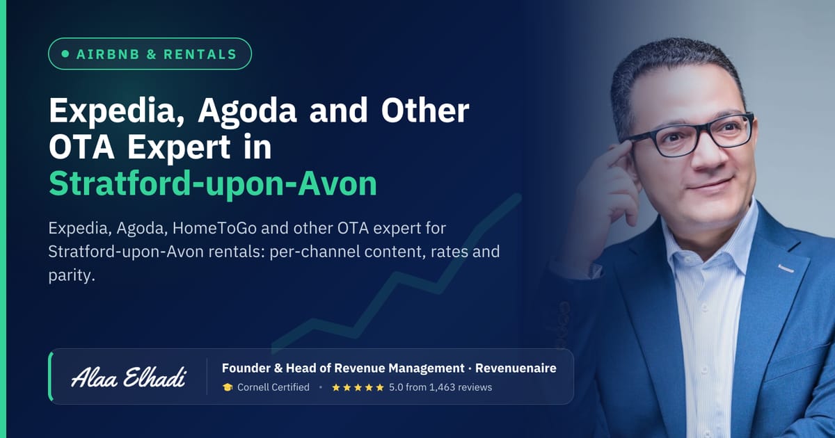 Expedia, Agoda and Other OTA Expert in Stratford-upon-Avon & Warwickshire, United Kingdom