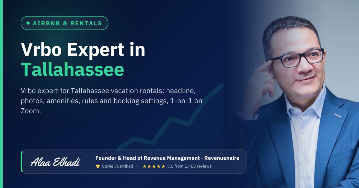 Vrbo Listing Optimization Expert in Tallahassee, United States