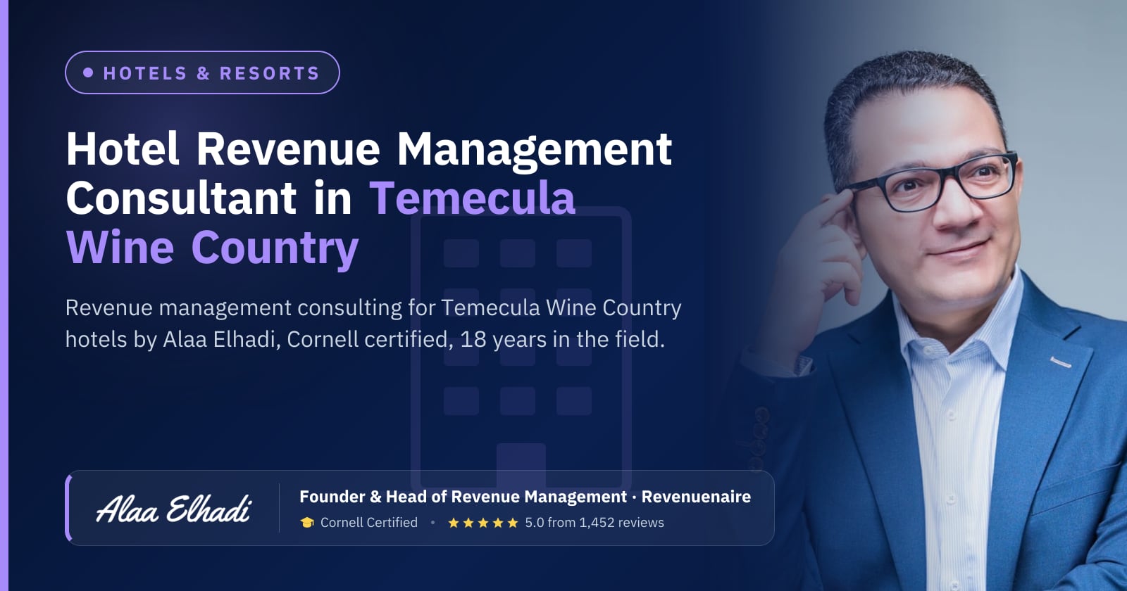 Hotel Revenue Management Consultant in Temecula Wine Country, United States