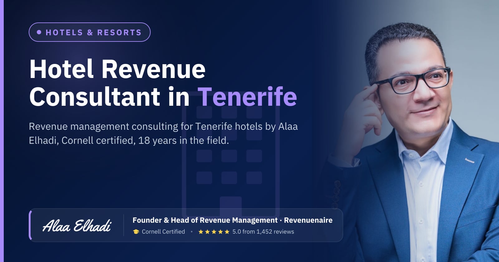 Hotel Revenue Management Consultant in Tenerife & the Canary Islands, Spain