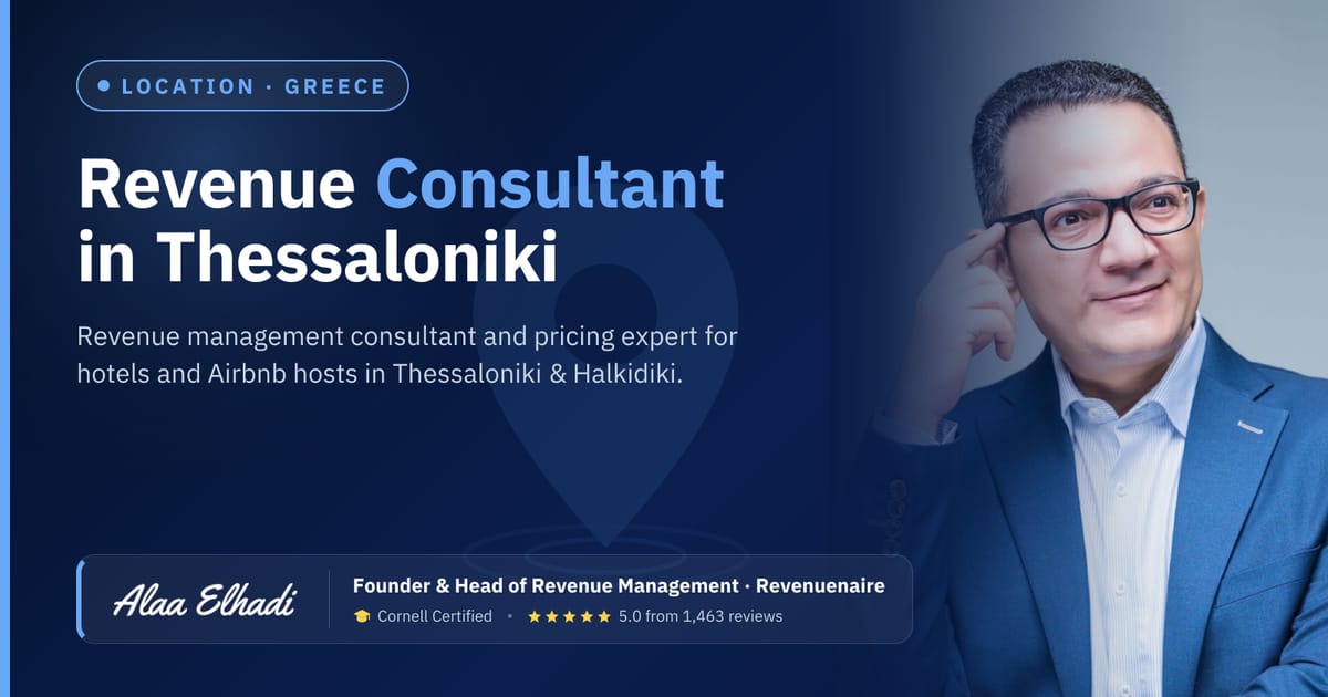 Revenue management consultant in Thessaloniki & Halkidiki, Greece