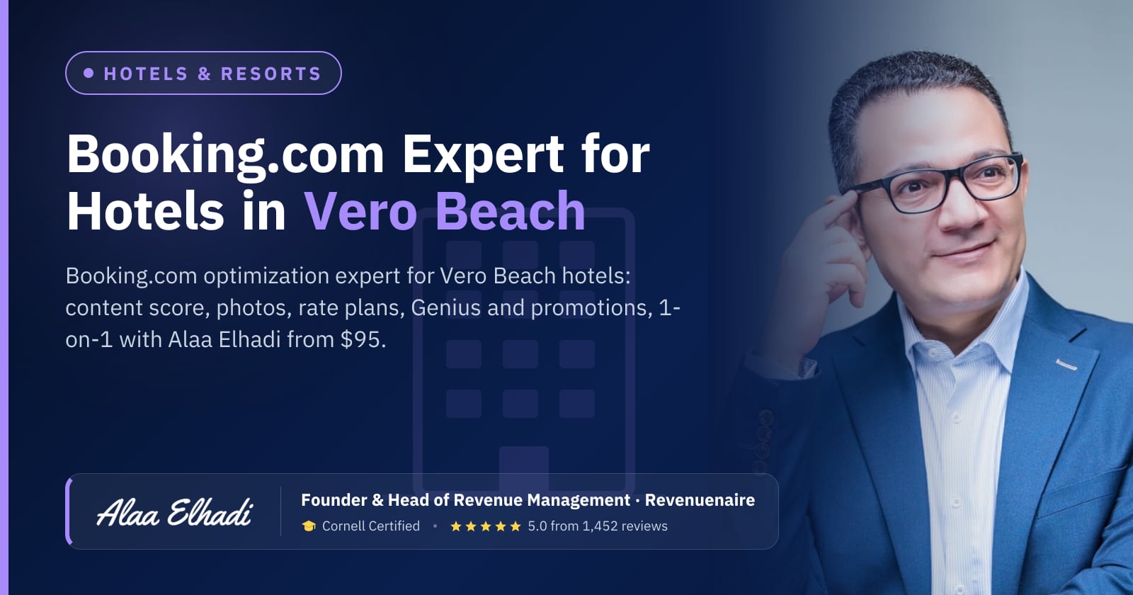 Booking.com Optimization Expert for Hotels in Vero Beach & the Treasure Coast, United States
