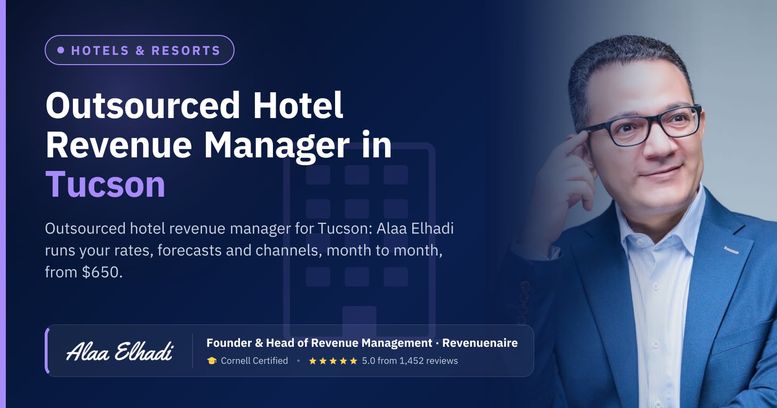 Outsourced Hotel Revenue Manager in Tucson, United States