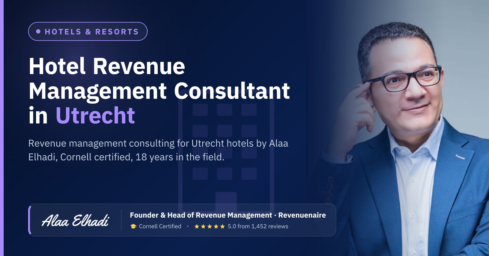 Hotel Revenue Management Consultant in Utrecht, Netherlands