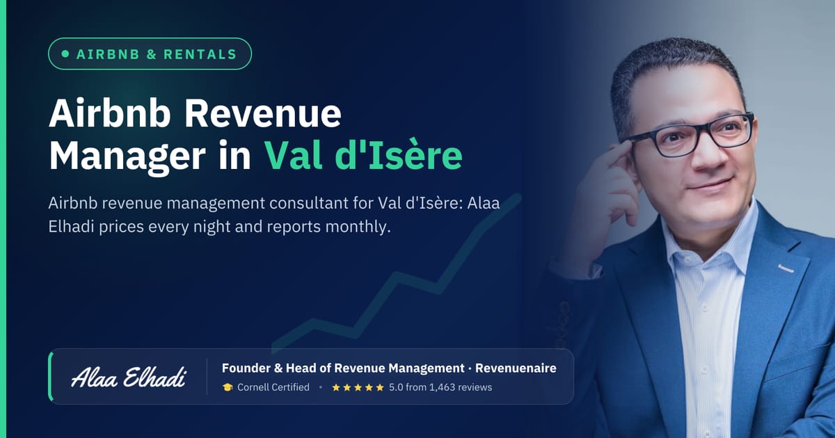 Airbnb Revenue Management Consultant in Val d'Isère & Tignes, France