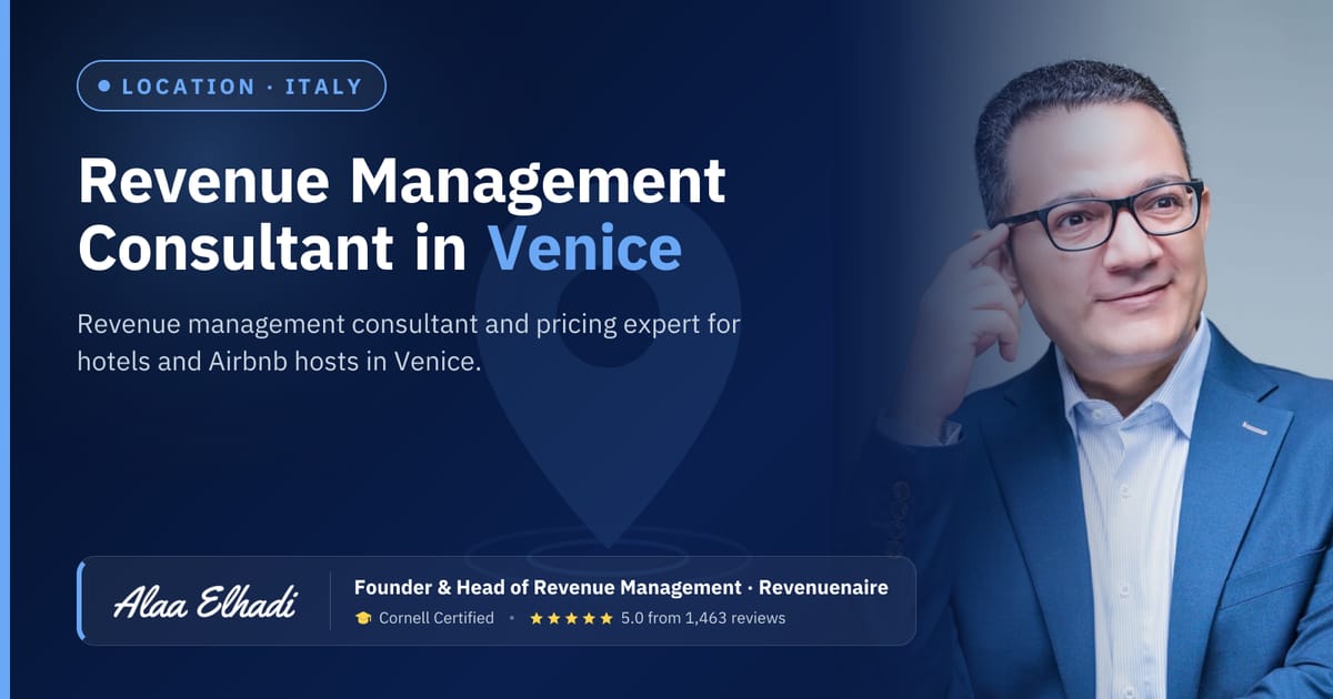 Revenue management consultant in Venice, Italy