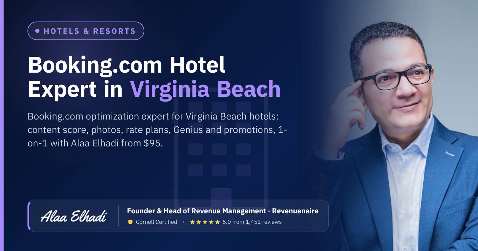 Booking.com Optimization Expert for Hotels in Virginia Beach & Outer Banks North, United States