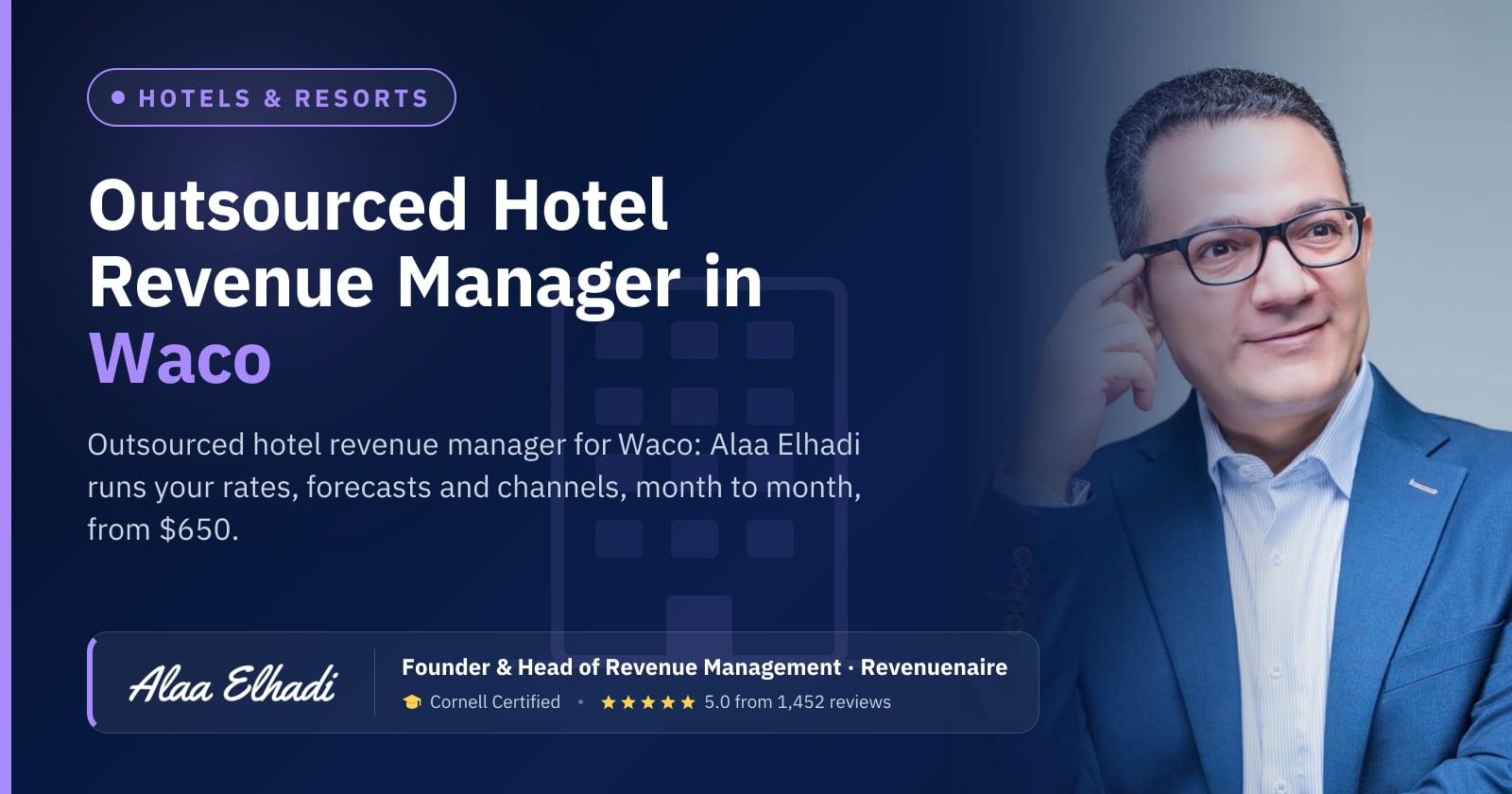 Outsourced Hotel Revenue Manager in Waco, United States
