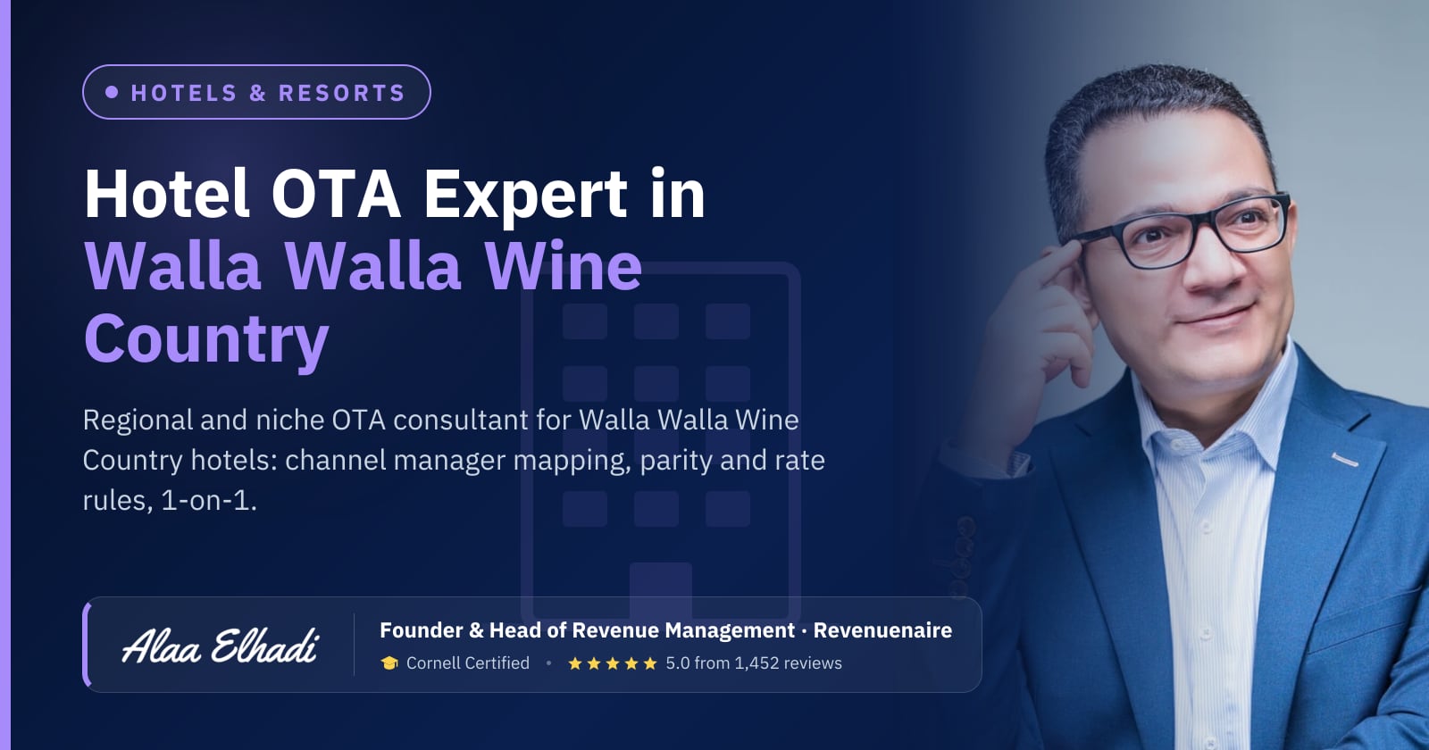 Regional Hotel OTA Optimization Expert in Walla Walla Wine Country, United States