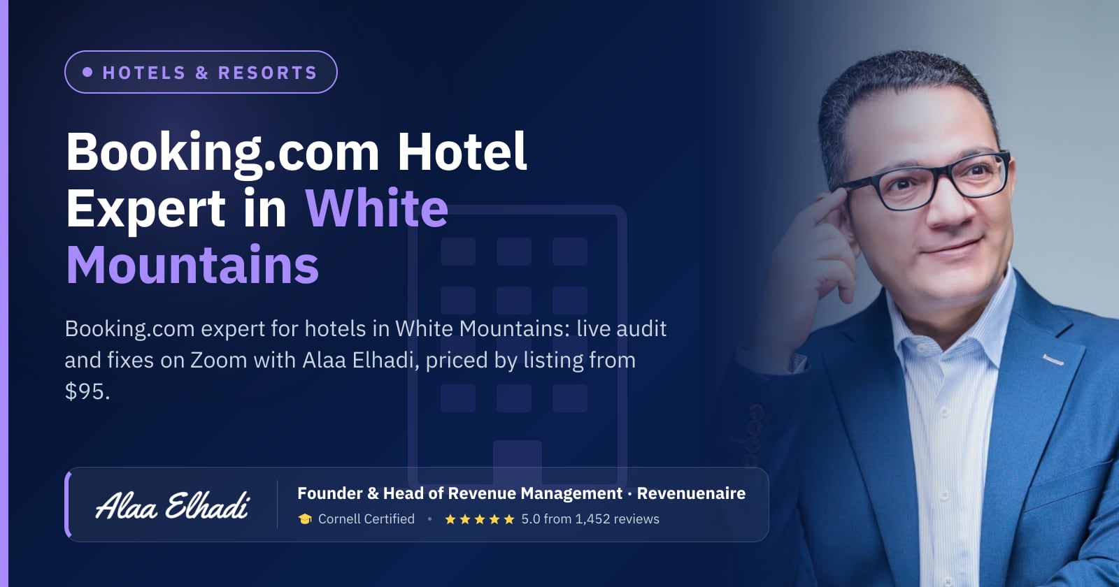 Booking.com Optimization Expert for Hotels in White Mountains & North Conway, United States