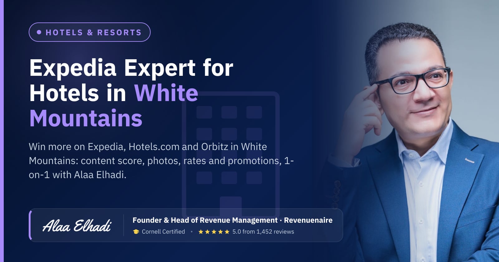 Expedia Optimization Expert for Hotels in White Mountains & North Conway, United States