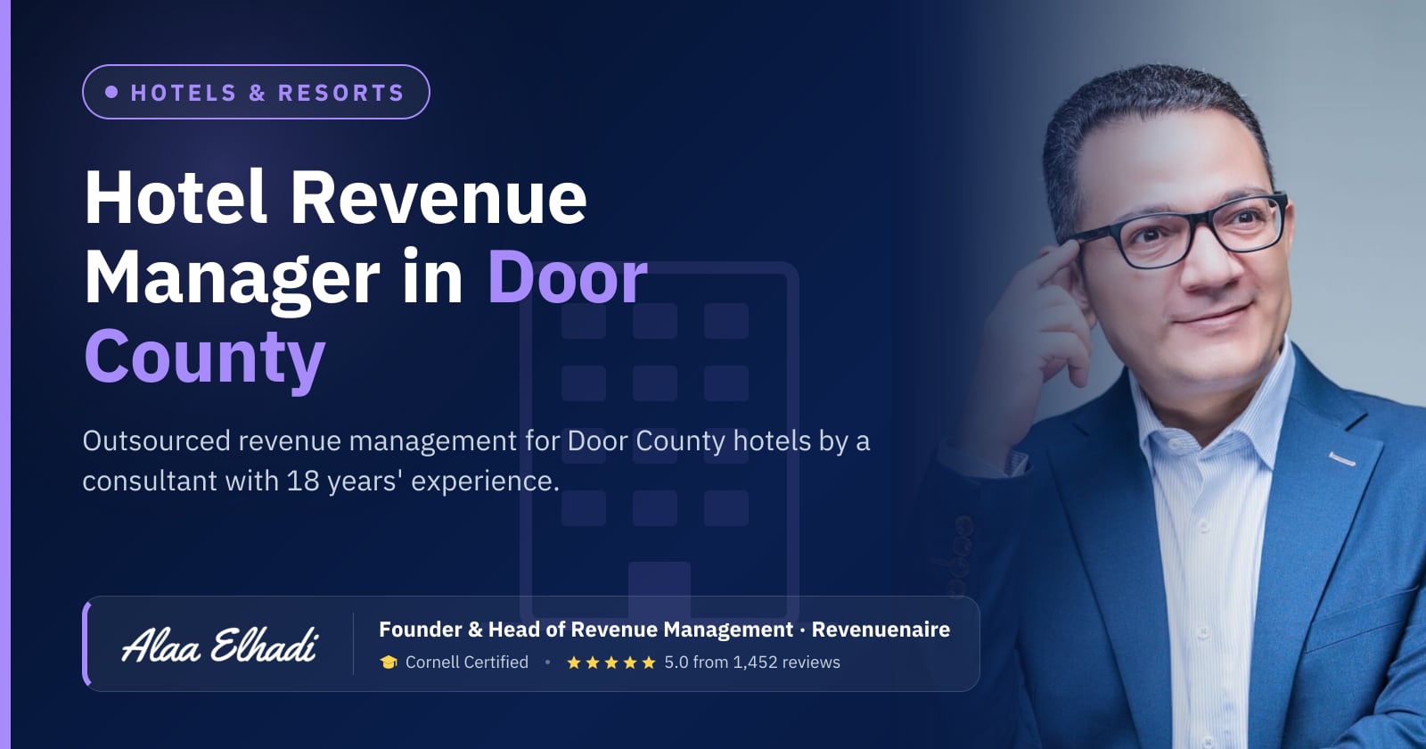 Outsourced Hotel Revenue Manager in Door County & Wisconsin Dells, United States