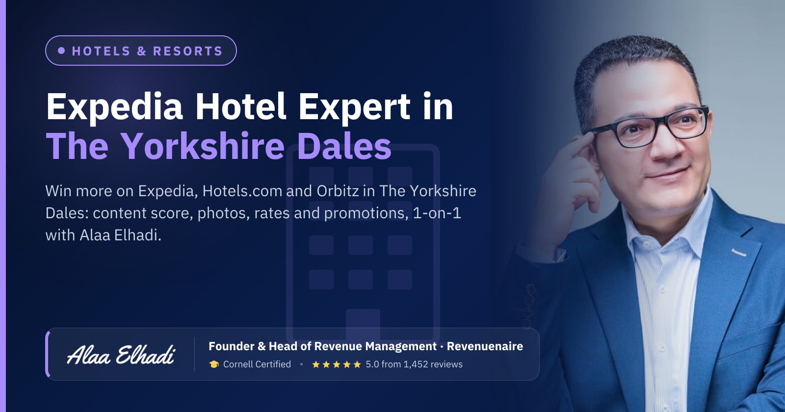 Expedia Optimization Expert for Hotels in The Yorkshire Dales, United Kingdom