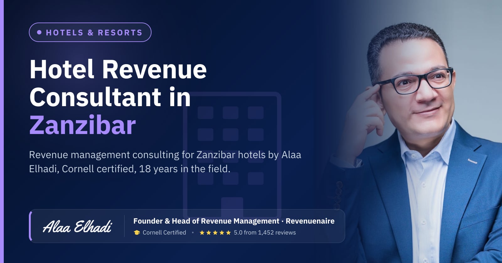 Hotel Revenue Management Consultant in Zanzibar, Tanzania